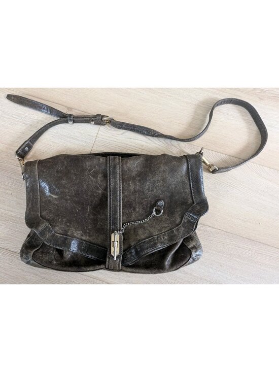 velvetine Other - Velvetine Leather Crossbody / Shoulder Bag – Distressed Brown Leather – Vintage